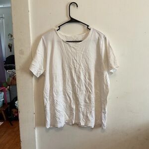 L.L. Bean White Short-Sleeve Crewneck Women's Tee